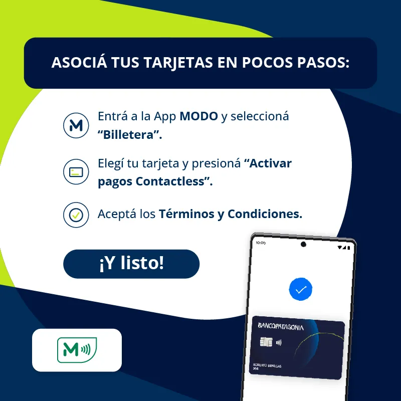 Asociá tus tarjetas en pocos pasos