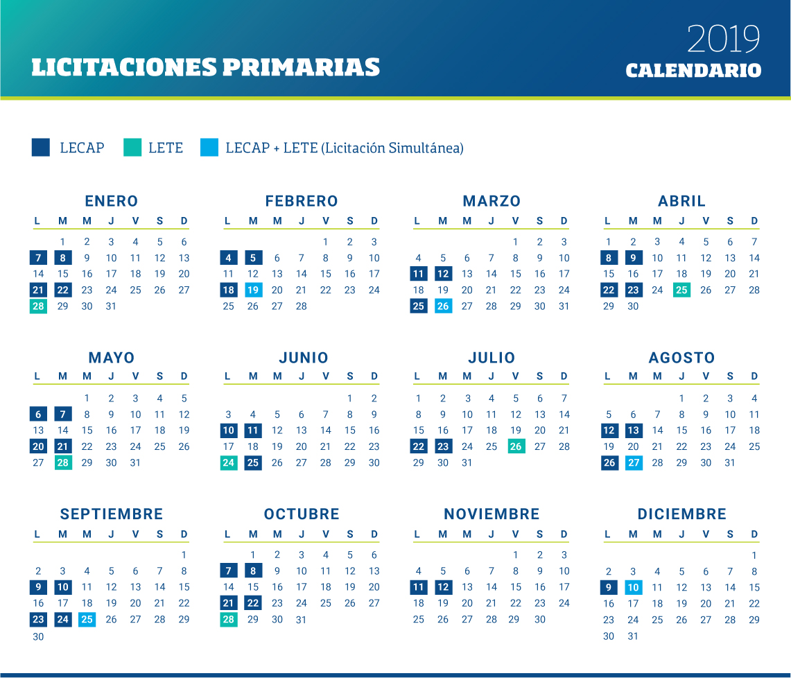 Calendario 2019